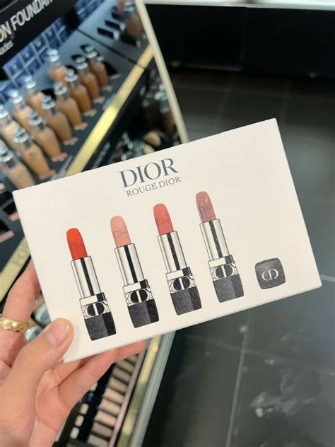 dior miniature lipstick set|christian Dior lipstick set.